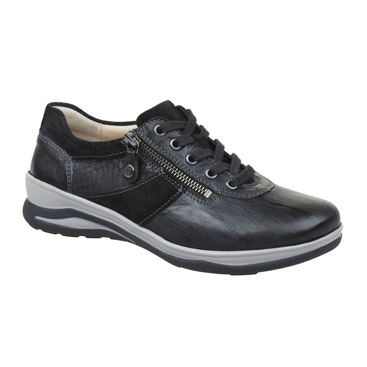 Fidelio Mitzy Wide Sneaker (Women) - Black Dress-Casual - Sneakers - The Heel Shoe Fitters