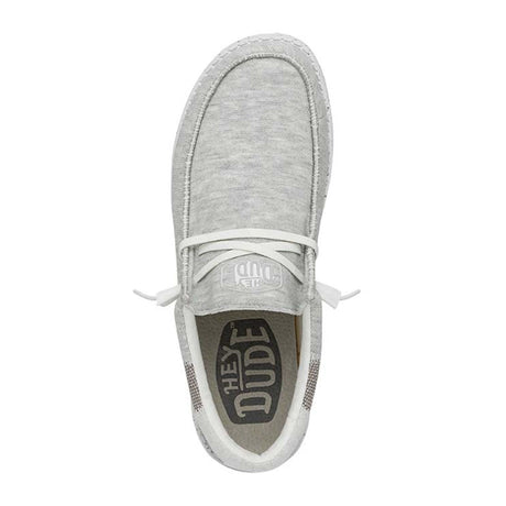 Hey Dude Wally Stitch Slip On (Men) - Optic White Dress-Casual - Slip Ons - The Heel Shoe Fitters