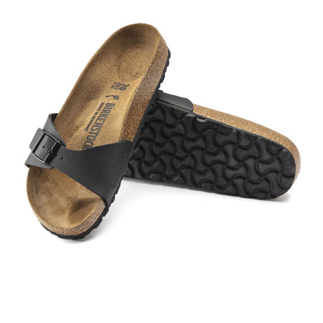 Birkenstock Madrid Slide Sandal (Women) - Black Birko-Flor Sandals - Slide - The Heel Shoe Fitters