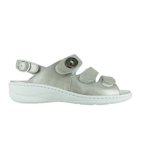 Waldlaufer Zander 408002 Backstrap Sandal (Women) - Silver Sandal - Backstrap - The Heel Shoe Fitters
