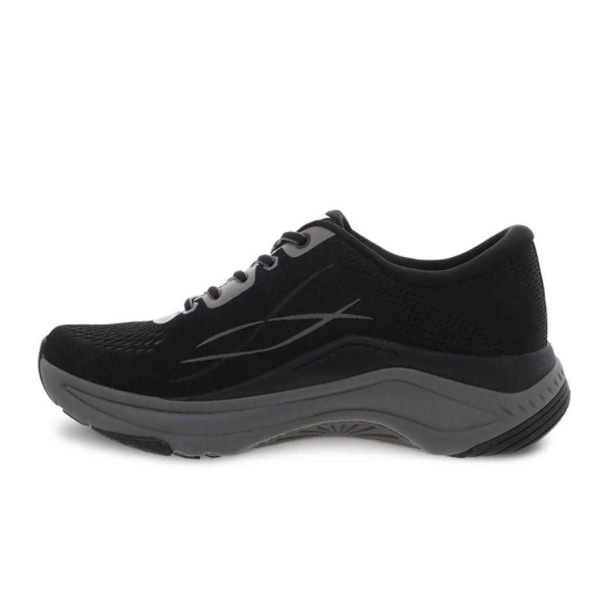 Dansko Pace Walking Shoe (Women) - Black/Grey Mesh Athletic - Walking - The Heel Shoe Fitters