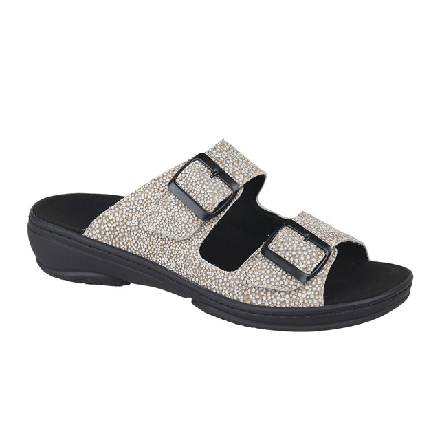 Fidelio Gini Schwaz Slide Sandal (Women) - White Stingray Sandals - Slide - The Heel Shoe Fitters