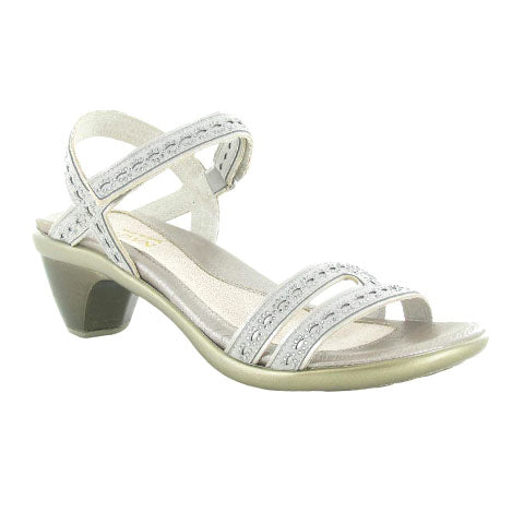 Naot Idol Heeled Sandal (Women) - Gray/Gray Stones Sandals - Heel/Wedge - The Heel Shoe Fitters