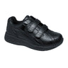 Drew Force V Hook and Loop Walking Shoe (Men) - Black Leather Athletic - Walking - The Heel Shoe Fitters