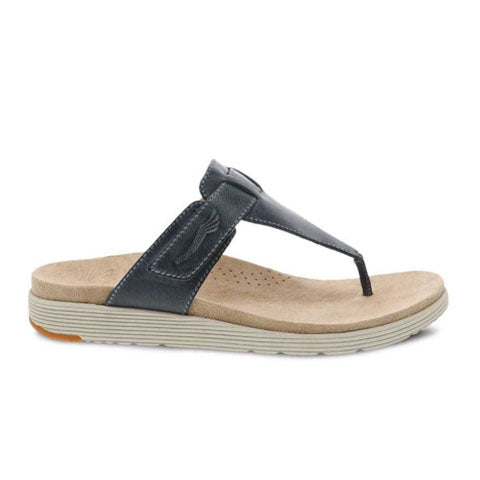 Dansko Cece Thong Sandal (Women) - Denim Burnished Calf Sandals - Thong - The Heel Shoe Fitters