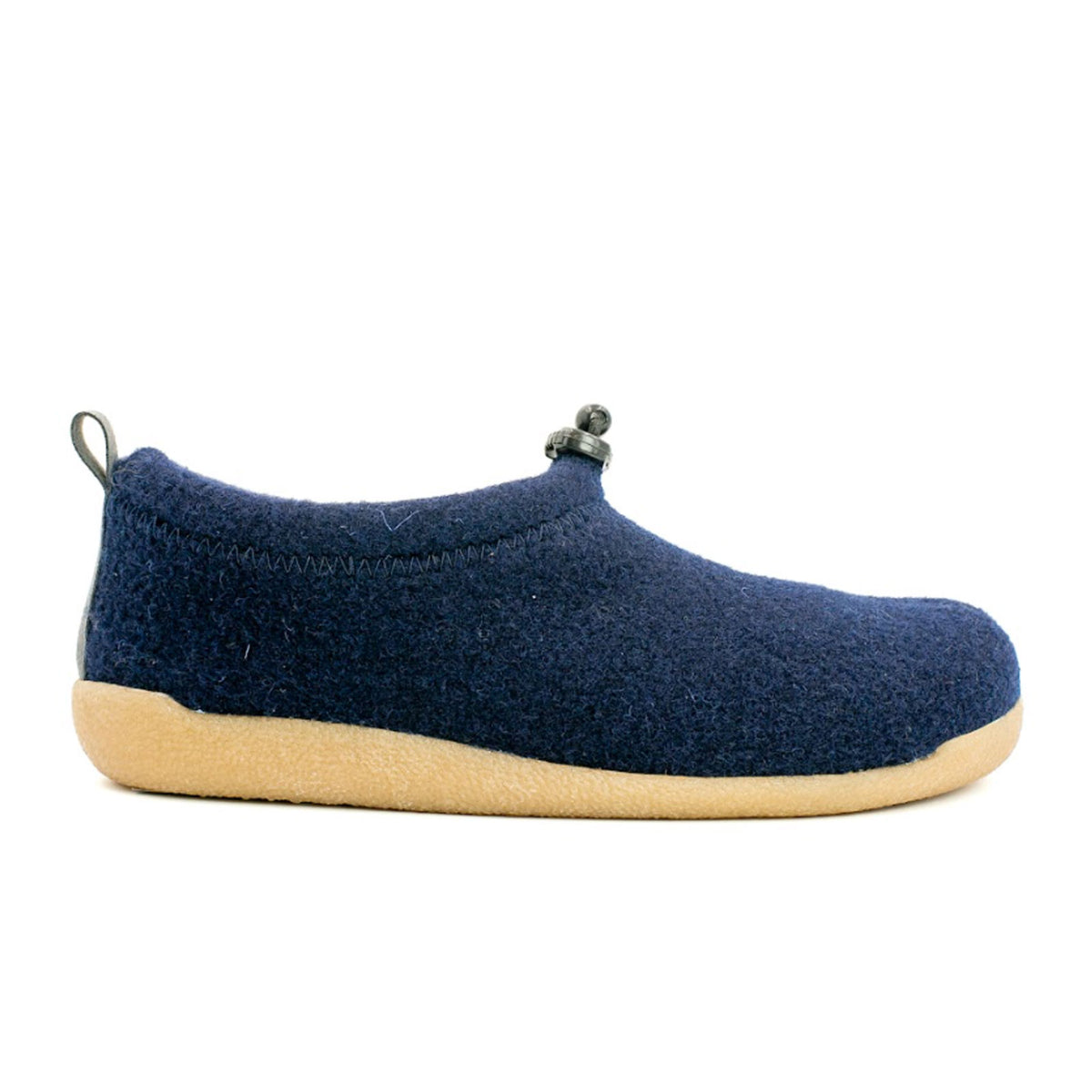 Sanita Wool Slippers EUR 43 US Mens Size 9 Womens Size 12 Navy Blue Sanita Clogs Women 9.5M Hese Shoes Black Leather SlipOn Wood  main image 3