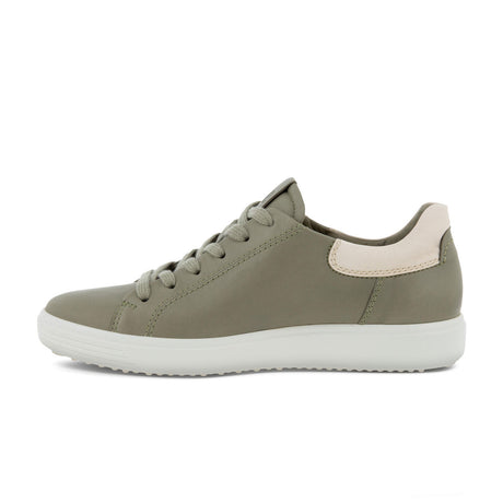 ECCO Soft 7 Street Sneaker (Women) - Vetiver/Limestone Dress-Casual - Lace Ups - The Heel Shoe Fitters