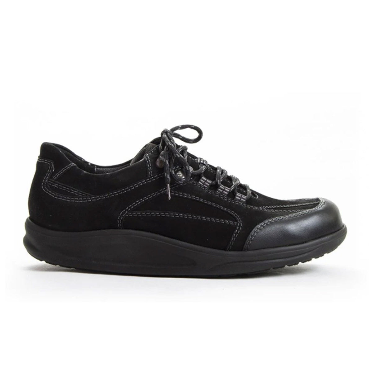 Waldlaufer Men\'s Sneakers Size 7.5 Black Leather Oxford Walking Classic Shoes‎ Men main image 3