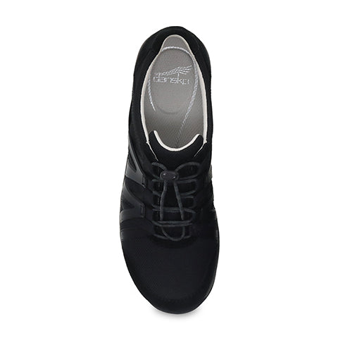 Dansko Henriette Sneaker (Women) - Black/Black Suede Athletic - Athleisure - The Heel Shoe Fitters