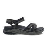 Dansko Racquel Backstrap Sandal (Women) - Black Herringbone Webbing Sandals - Backstrap Sandals - The Heel Shoe Fitters