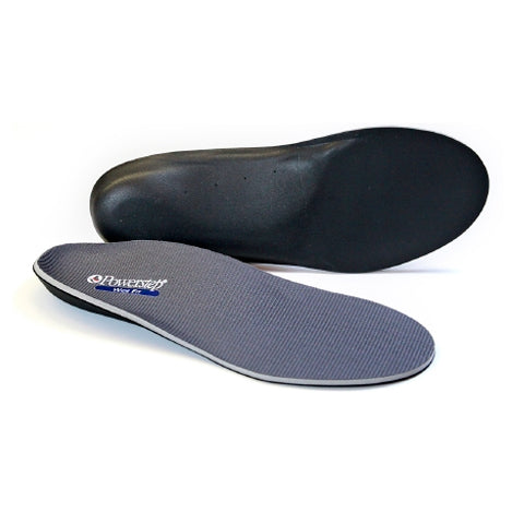 Powerstep Wide Fit Orthotic (Unisex) - Gray/Gray Orthotics - Full Length - Neutral - The Heel Shoe Fitters