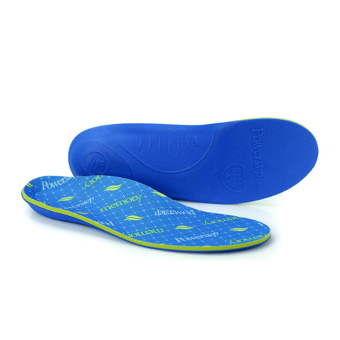 Powerstep Memory Foam Orthotic (Unisex) - Blue Orthotics - Full Length - Neutral - The Heel Shoe Fitters