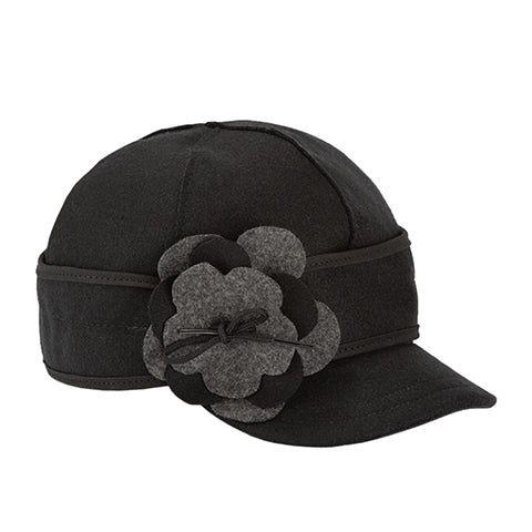 Stormy Kromer The Petal Pusher Cap (Women) - Black/Charcoal Accessories - Headwear - The Heel Shoe Fitters
