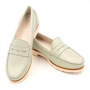 Wirth Cayenne Loafer (Women) - Aqua Grey Dress-Casual - Loafers - The Heel Shoe Fitters