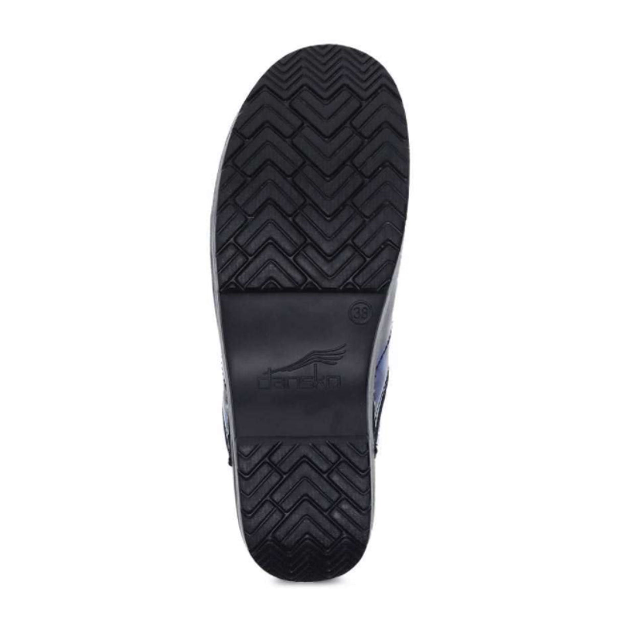 Dansko Professional Clog (Women) - Blue Brush Patent Dress-Casual - Clogs & Mules - The Heel Shoe Fitters