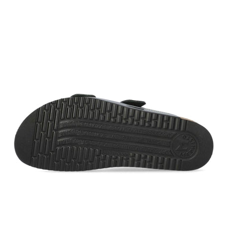 Mephisto Hester Slide Sandal (Women) - Black Vernis Fripe Sandals - Slide - The Heel Shoe Fitters