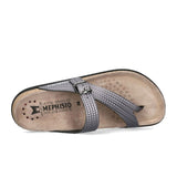 Mephisto Helen Plus (Women) - Grey Twist Sandals - Thong - The Heel Shoe Fitters
