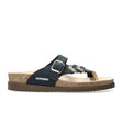 Mephisto Heleonore Sandal (Women) - Navy Sandalbuck/Mistic Sandals - Slide - The Heel Shoe Fitters