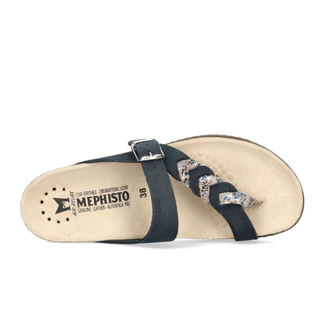 Mephisto Heleonore (Women) - Navy Sandalbuck/Mistic Sandals - Slide - The Heel Shoe Fitters