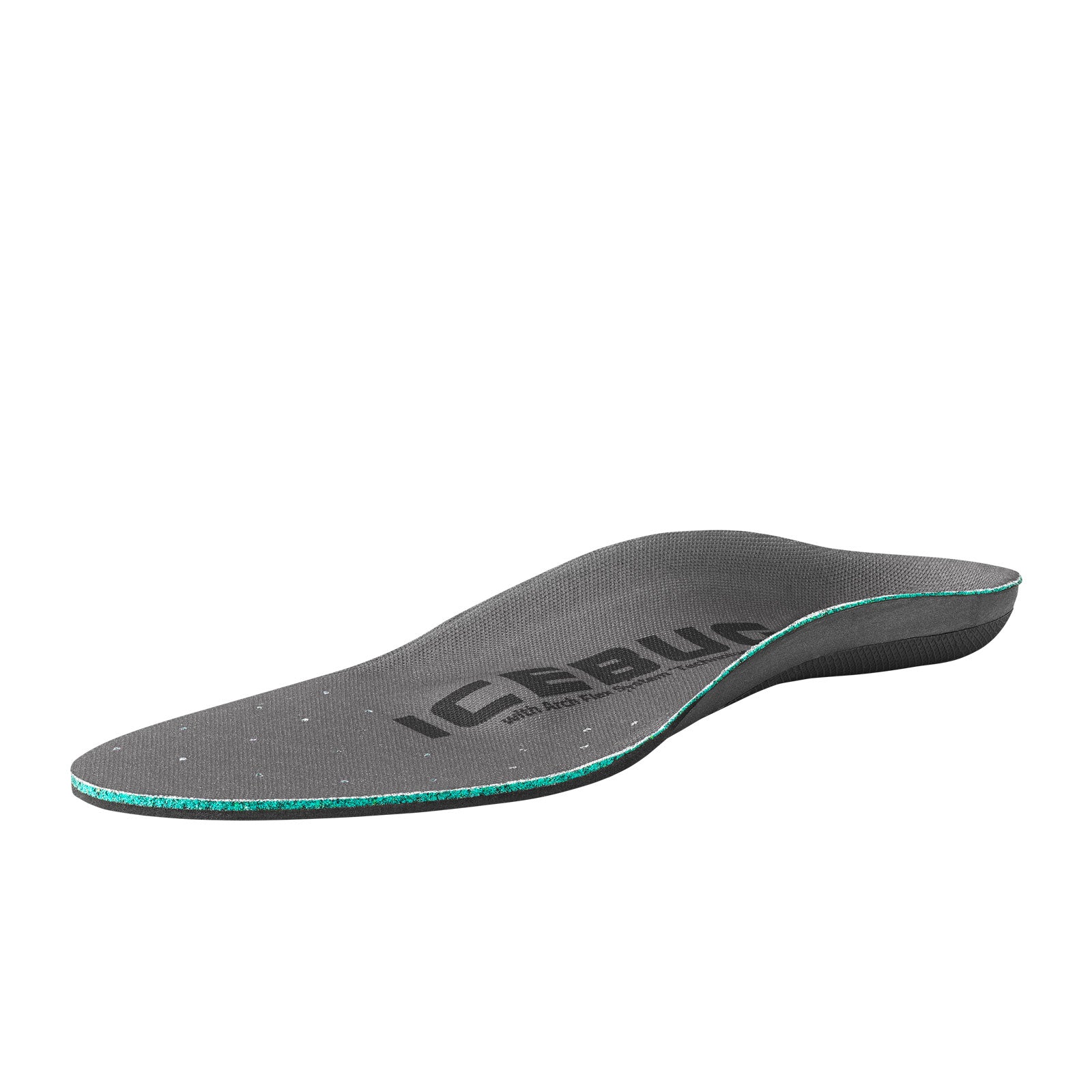 Icebug Comfort Medium Insole (Unisex) - Charcoal Orthotics - Full Length - The Heel Shoe Fitters