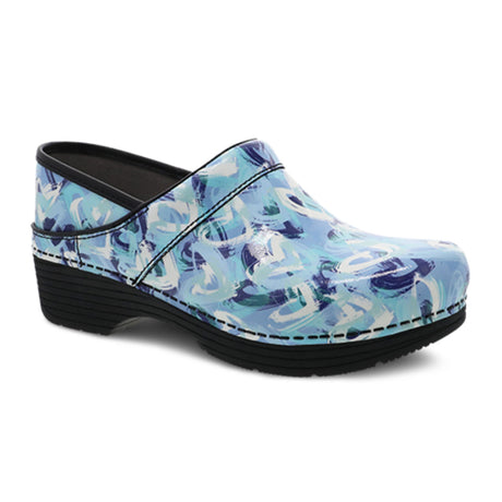 Dansko LT Pro Clog (Women) - Blue Heart Patent Dress-Casual - Clogs & Mules - The Heel Shoe Fitters