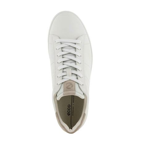 ECCO Street Lite Retro Sneaker (Men) - White/Gravel Dress-Casual - Sneakers - The Heel Shoe Fitters