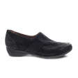 Dansko Fae Slip On (Women) - Black Burnished Nubuck Dress-Casual - Slip Ons - The Heel Shoe Fitters