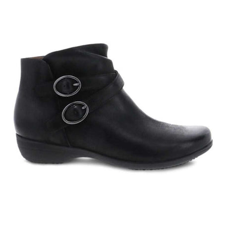Dansko Faithe Ankle Boot (Women) - Black Burnished Nubuck Boots - Fashion - Ankle Boot - The Heel Shoe Fitters