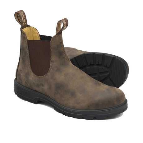 Blundstone Classic 585 Chelsea Boot (Unisex) - Rustic Brown Boots - Casual - Low - The Heel Shoe Fitters