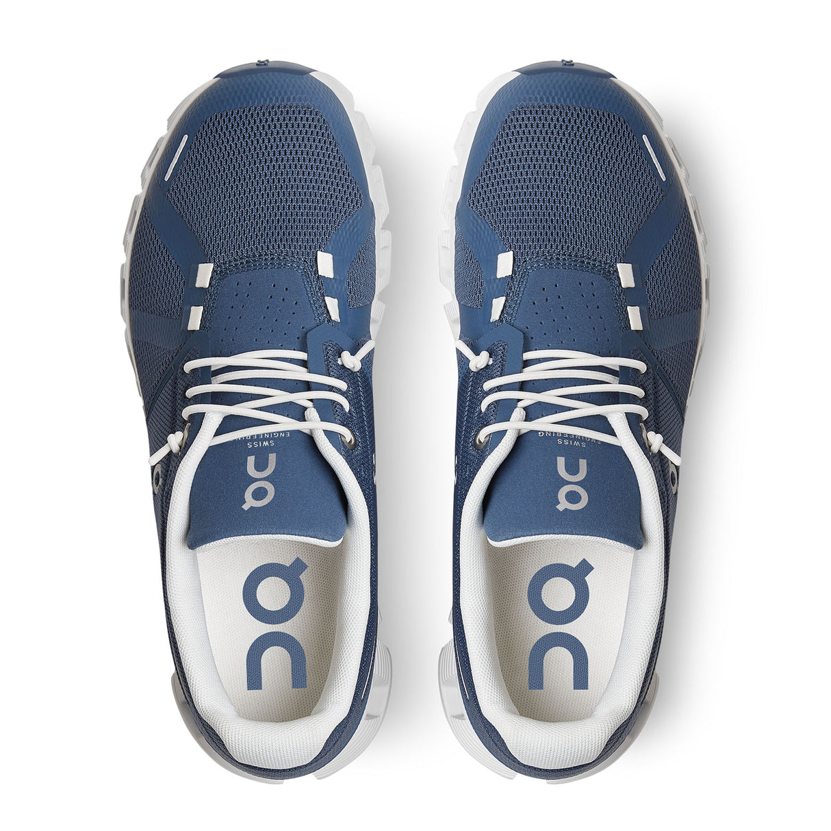 On Running Cloud 5 Running Shoe (Women) - Denim/White Athletic - Running - The Heel Shoe Fitters