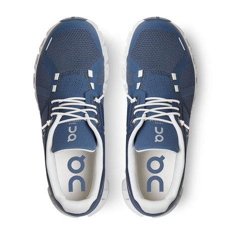 On Running Cloud 5 Running Shoe (Women) - Denim/White Athletic - Running - The Heel Shoe Fitters