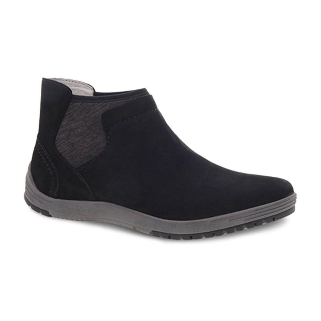 Dansko Lizette Ankle Boot (Women) - Black Waterproof Nubuck Boots - Fashion - Ankle Boot - The Heel Shoe Fitters