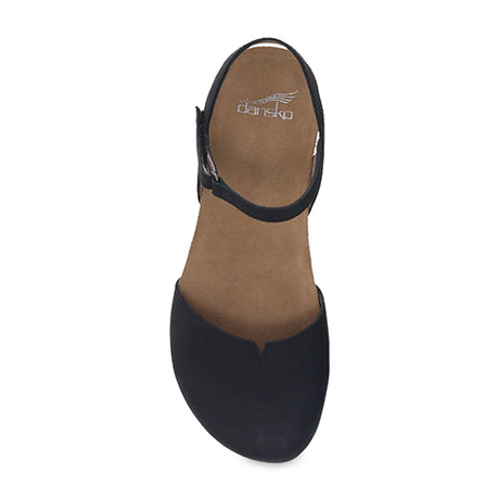 Dansko Rowan Backstrap Sandal (Women) - Black Nubuck Sandals - Backstrap - The Heel Shoe Fitters