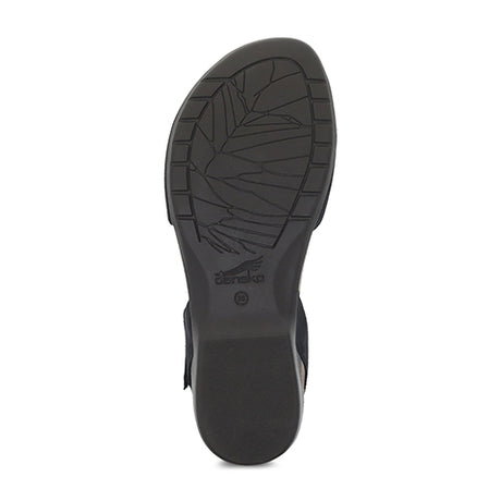 Dansko Rowan Backstrap Sandal (Women) - Black Nubuck Sandals - Backstrap - The Heel Shoe Fitters