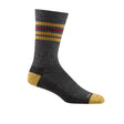 Darn Tough Letterman Lightweight Crew Sock (Men) - Charcoal Accessories - Socks - Performance - The Heel Shoe Fitters