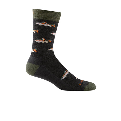 Darn Tough Spey Fly Crew Sock (Men) - Charcoal Accessories - Socks - Performance - The Heel Shoe Fitters