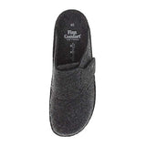 Finn Comfort Tirol Clog (Unisex) - Anthrazite Wollfilz Dress-Casual - Clogs & Mules - The Heel Shoe Fitters