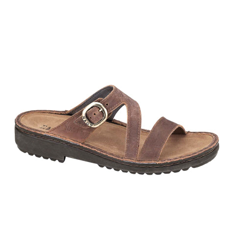 Naot Geneva (Women) - Brown Haze Leather Sandals - Slide - The Heel Shoe Fitters