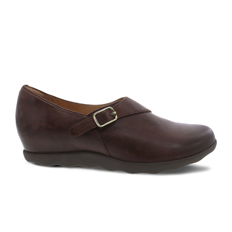 Dansko Marisa Slip On (Women) - Brown Burnished Nubuck Dress-Casual - Slip Ons - The Heel Shoe Fitters