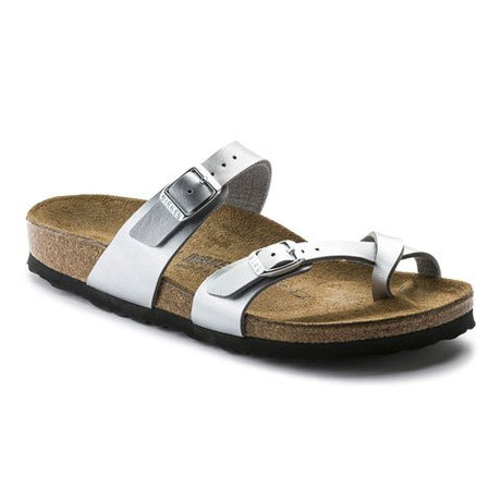 Birkenstock Mayari Sandal (Women) - Silver Birko-Flor Sandals - Thong - The Heel Shoe Fitters