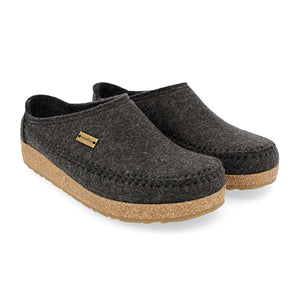 Haflinger Montana Clog (Unisex) - Charcoal Dress-Casual - Clogs & Mules - The Heel Shoe Fitters