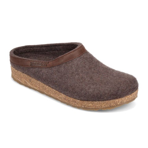 Haflinger GZL Clog (Unisex) - Smokey Brown Dress-Casual - Clogs & Mules - The Heel Shoe Fitters