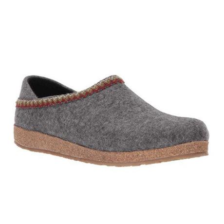 Haflinger GZH Zig Zag Clog (Unisex) - Anthracite Dress-Casual - Clogs & Mules - The Heel Shoe Fitters