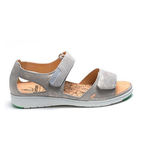 Ganter Gina (Women) - Grey/Chic Sandals - Backstrap - The Heel Shoe Fitters