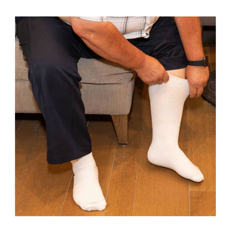 Extrawide Athletic Crew Sock (Men) - Black Accessories - Socks - Lifestyle - The Heel Shoe Fitters