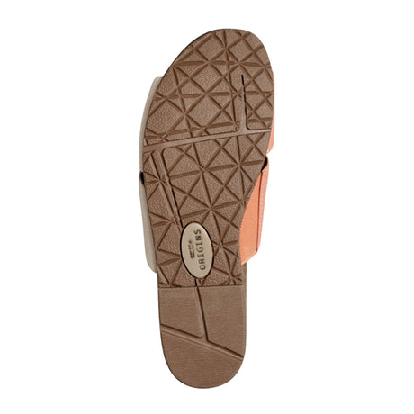 Earth Lexi Slide Sandal (Women) - Peach Multi Sandals - Slide - The Heel Shoe Fitters