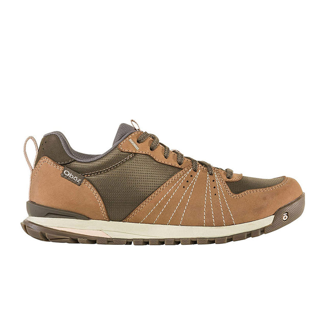 Oboz Bozeman Low Leather Lace Up Trail Shoe (Women) - Chipmunk Hiking - Low - The Heel Shoe Fitters