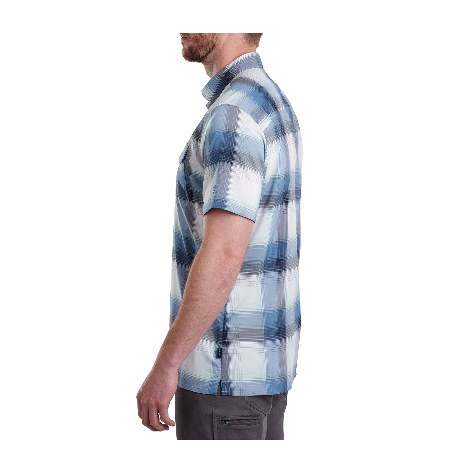 Kuhl Response Short Sleeve Shirt (Men) - Brisk Blue Outerwear - Upperbody - Short Sleeve - The Heel Shoe Fitters