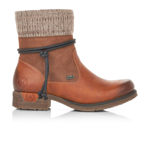 Rieker 79688-24 Fee Ankle Boot (Women) - Cayenne Boots - Fashion - Mid Boot - The Heel Shoe Fitters