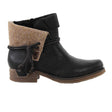 Rieker 79693-00 Ankle Boot (Women) - Schwarz/Schwarz/Wood/Mog Boots - Fashion - Ankle Boot - The Heel Shoe Fitters